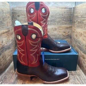 Tony Lama Men's Ronan 11" Wide Square Toe Leather Western Boots NIB - Size 12D